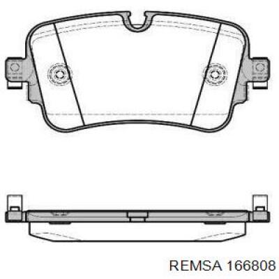 Задні гальмівні колодки Remsa 166808 ціна, від 30.27 USD