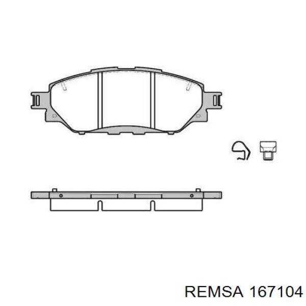 Гальмівні колодки Remsa 167104 ціна, від 30.74 USD