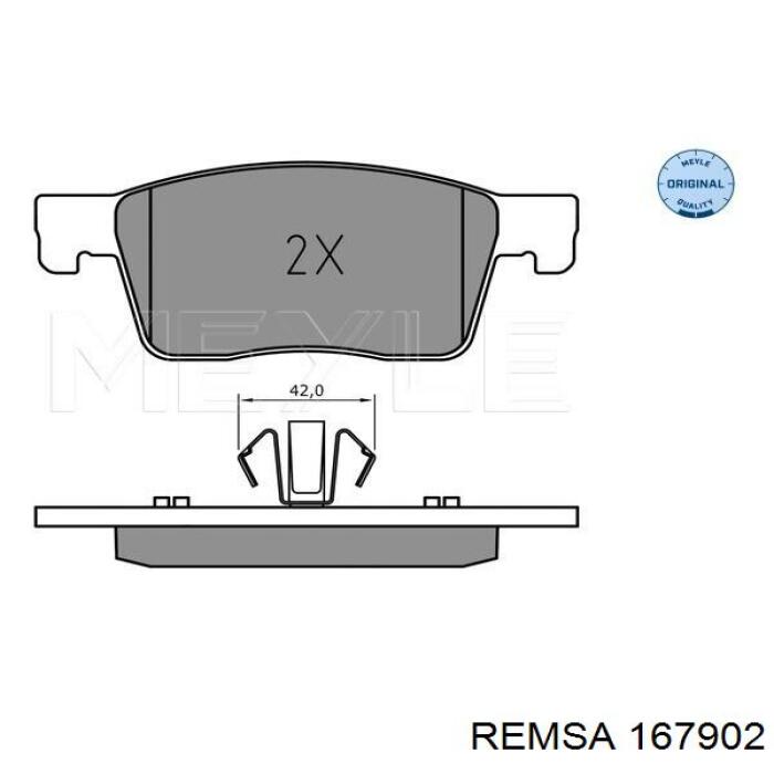 Гальмівні колодки Remsa 167902 ціна, від 28.98 USD