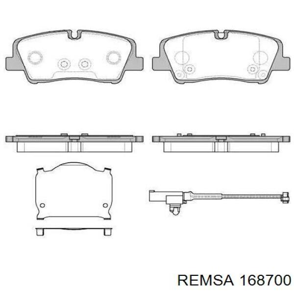 Купити 168700 Remsa Задні колодки