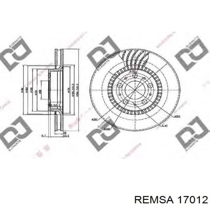 Гальмівні колодки Remsa 17012 ціна, від 14.08 USD