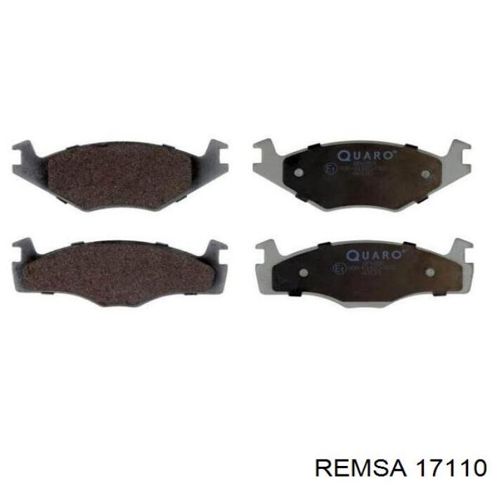 17110 Remsa колодки гальмівні передні, дискові