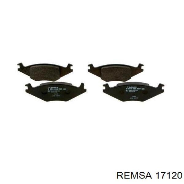 17120 Remsa колодки гальмівні передні, дискові