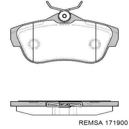 Гальмівні колодки Remsa 171900 ціна, від 32.55 USD