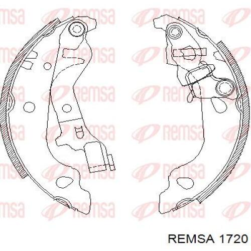 Колодки гальмівні передні, дискові 1720 Remsa