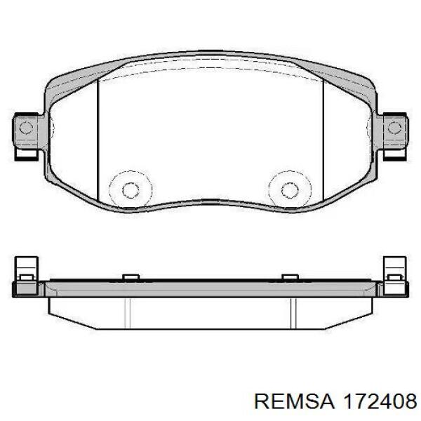 Гальмівні колодки Remsa 172408 ціна, від 27.09 USD