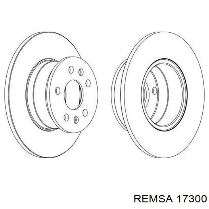 17300 Remsa колодки гальмівні передні, дискові