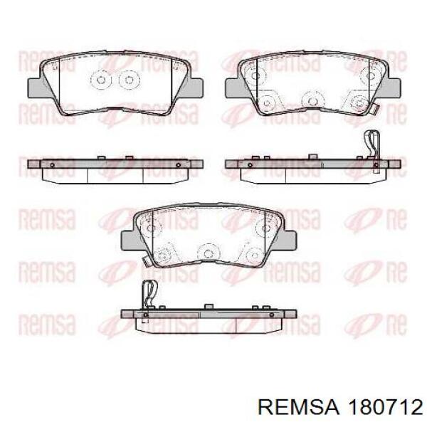 Задні гальмівні колодки Remsa 180712 ціна, від 28.10 USD