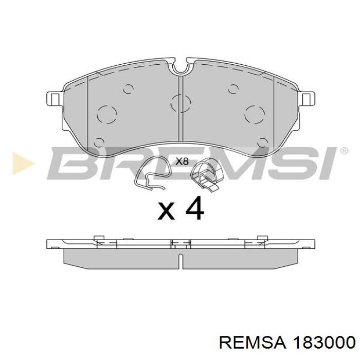 Гальмівні колодки Remsa 183000 ціна, від 40.58 USD