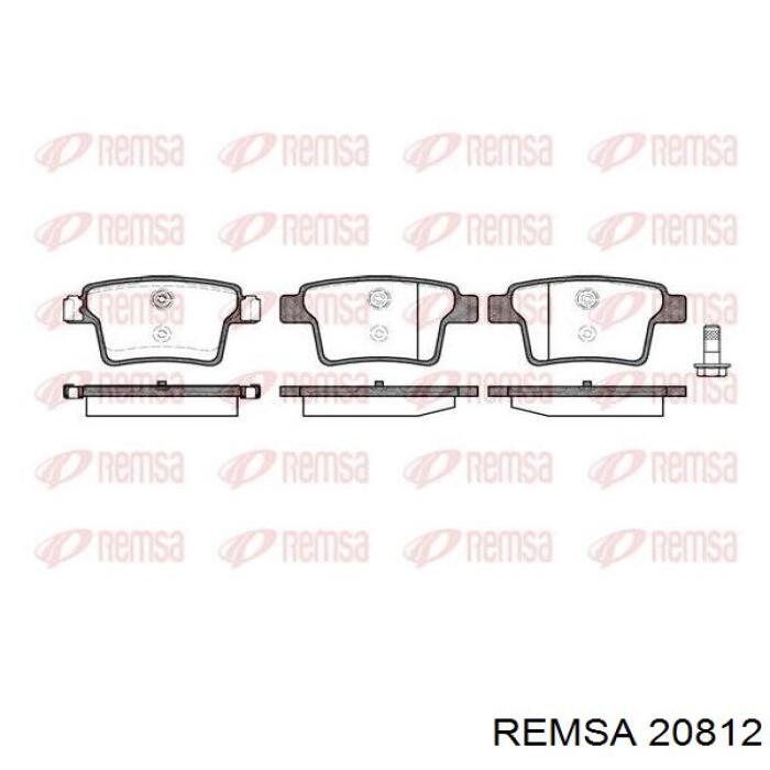 Тормозні колодки Remsa 20812