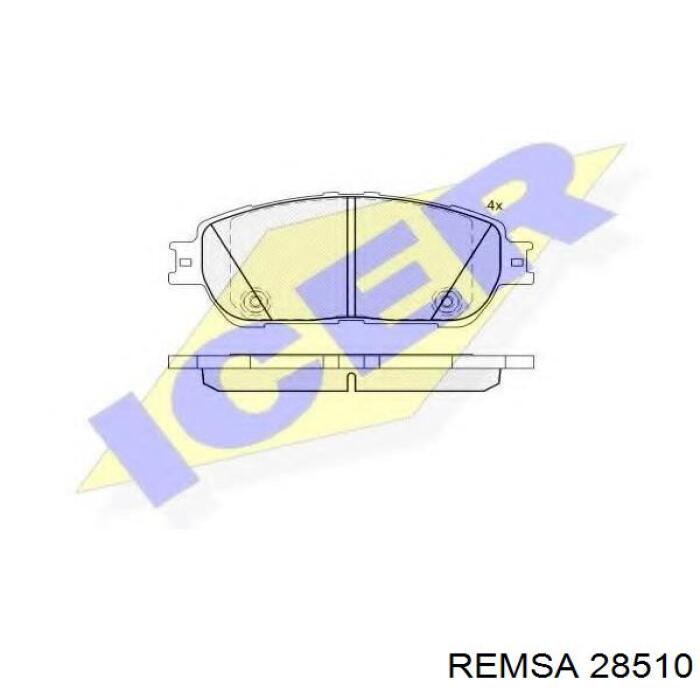 Гальмівні колодки Remsa 28510 ціна, від 16.82 USD