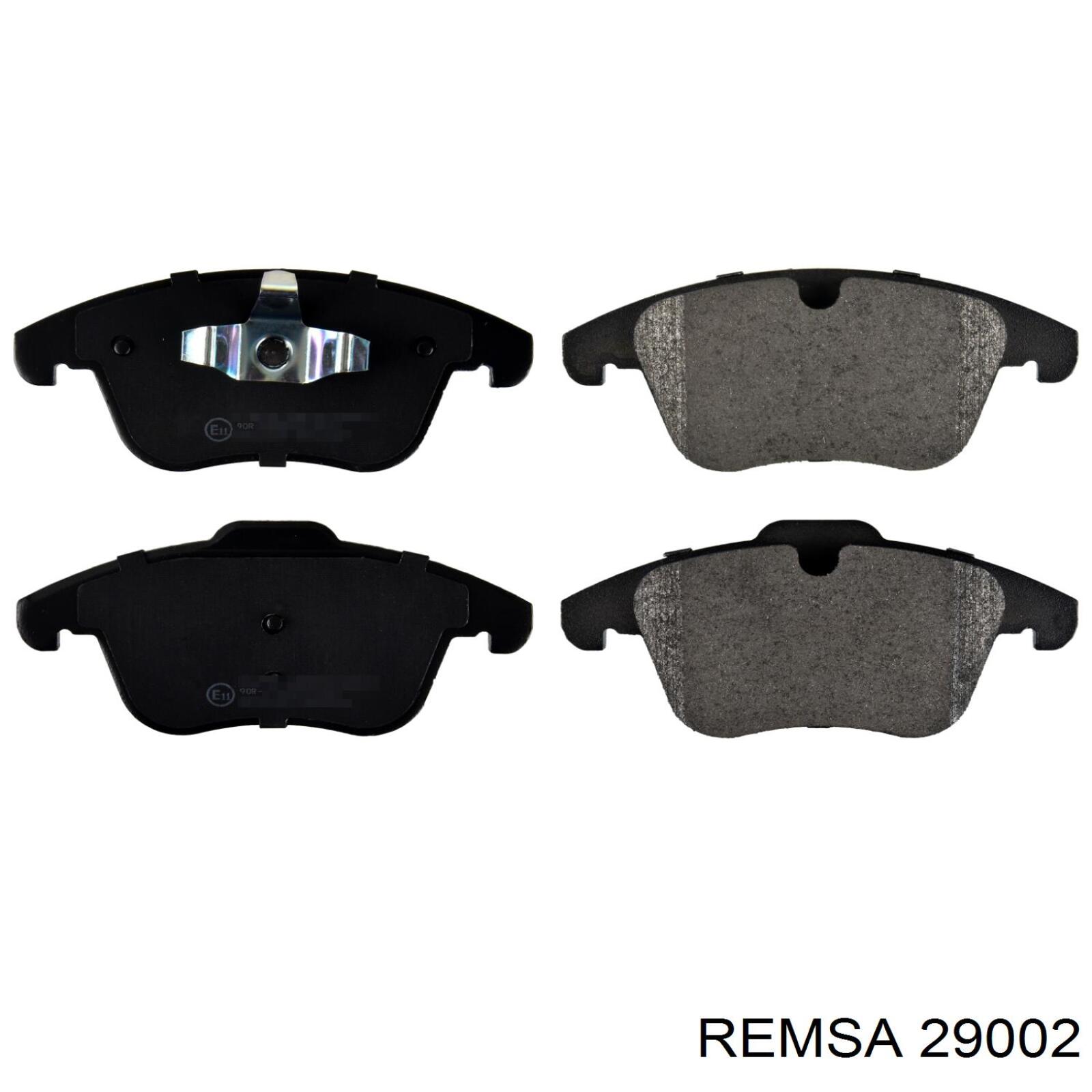 29002 Remsa колодки гальмівні передні, дискові