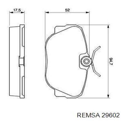 Гальмівні колодки Remsa 29602 ціна, від 19.73 USD