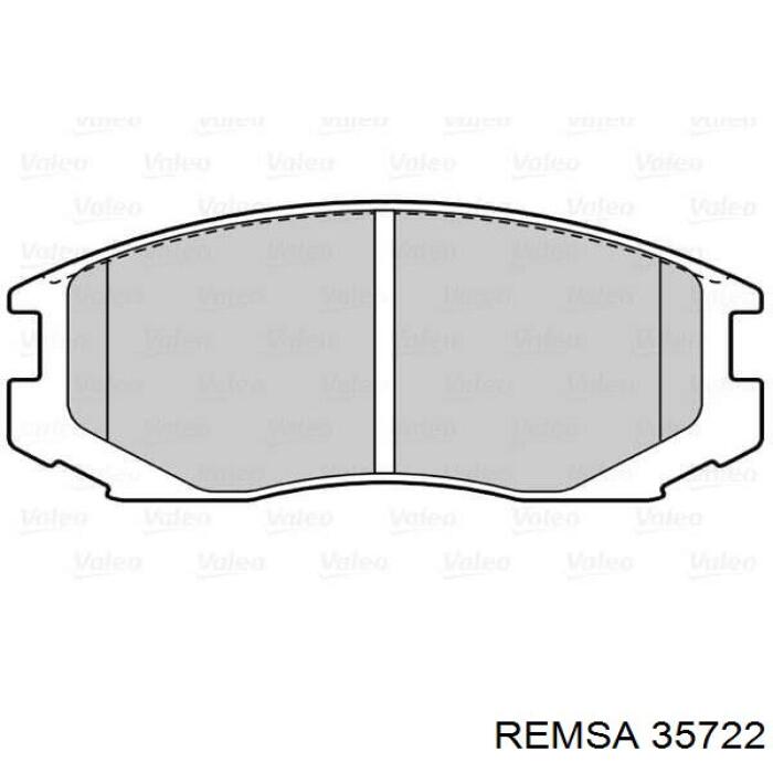 Колодки гальмівні передні, дискові 35722 Remsa