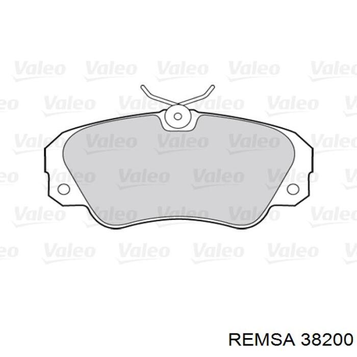 Колодки гальмівні передні, дискові 38200 Remsa