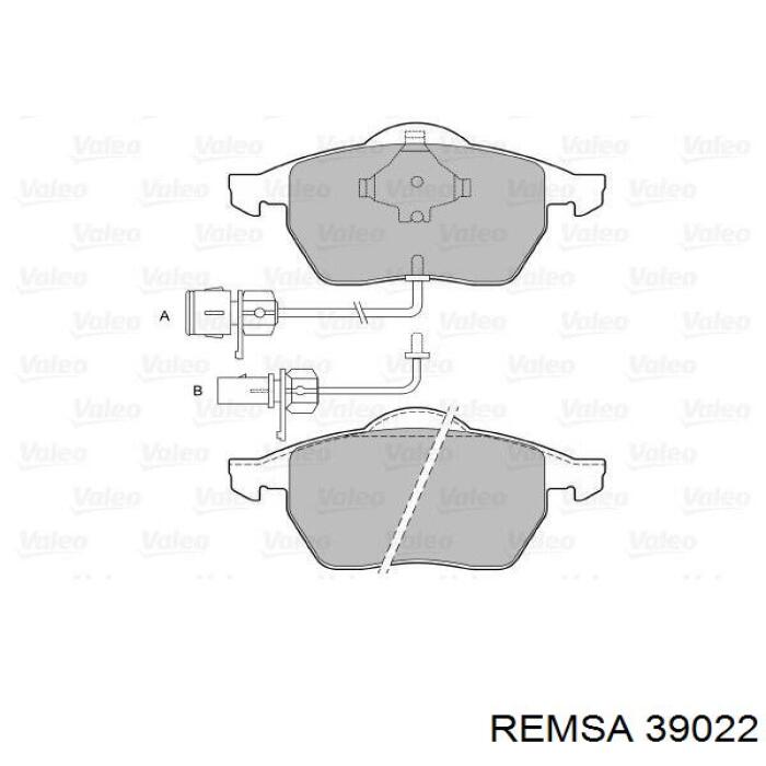 Гальмівні колодки Remsa 39022 ціна, від 26.25 USD