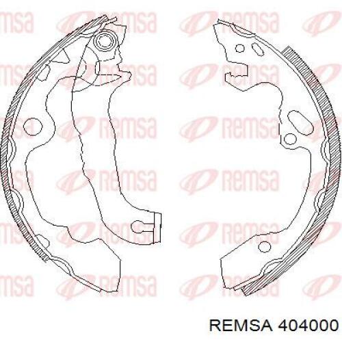 Колодки гальмові задні, барабанні 404000 Remsa
