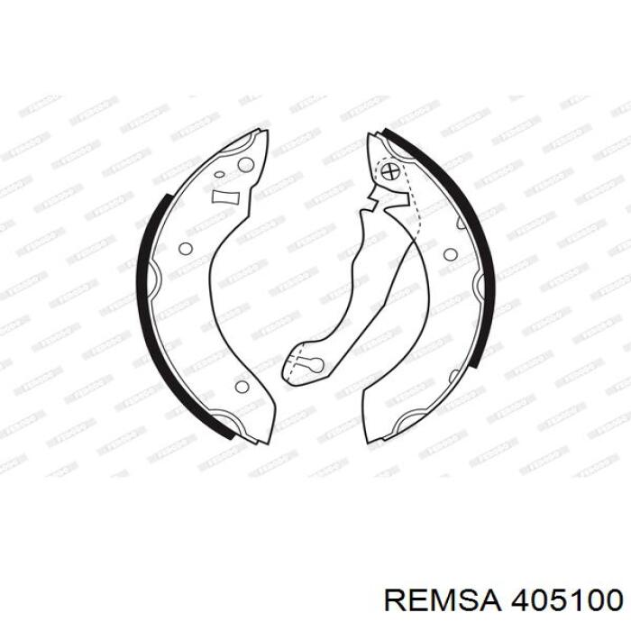 Колодки гальмові задні, барабанні Remsa 405100 ціна, від 12.67 USD