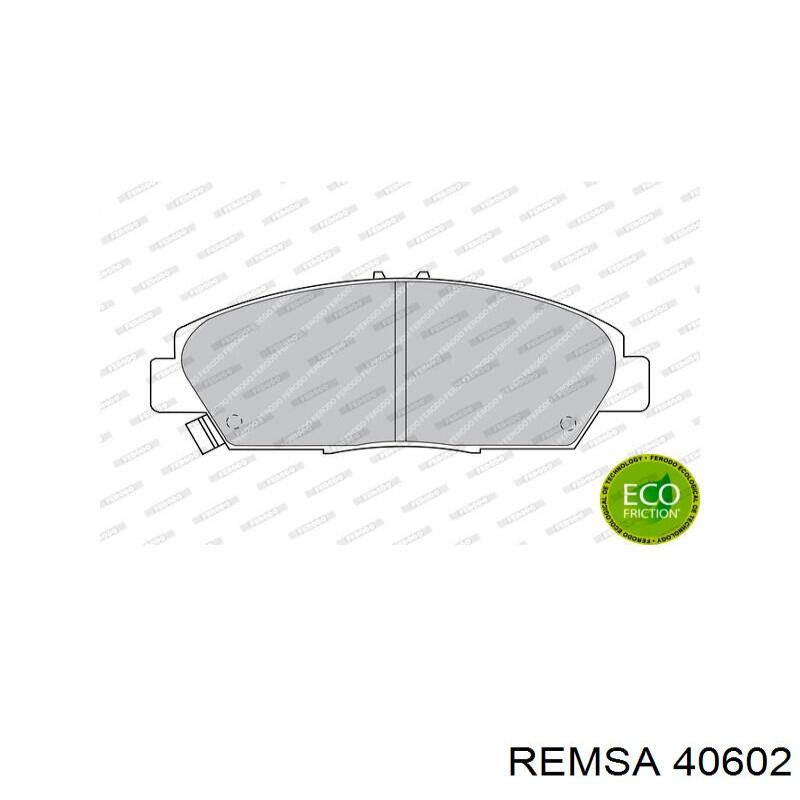 Передні тормозні колодки 40602 Remsa