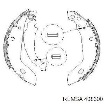 Колодки гальмові задні, барабанні Remsa 408300 ціна, від 12.86 USD
