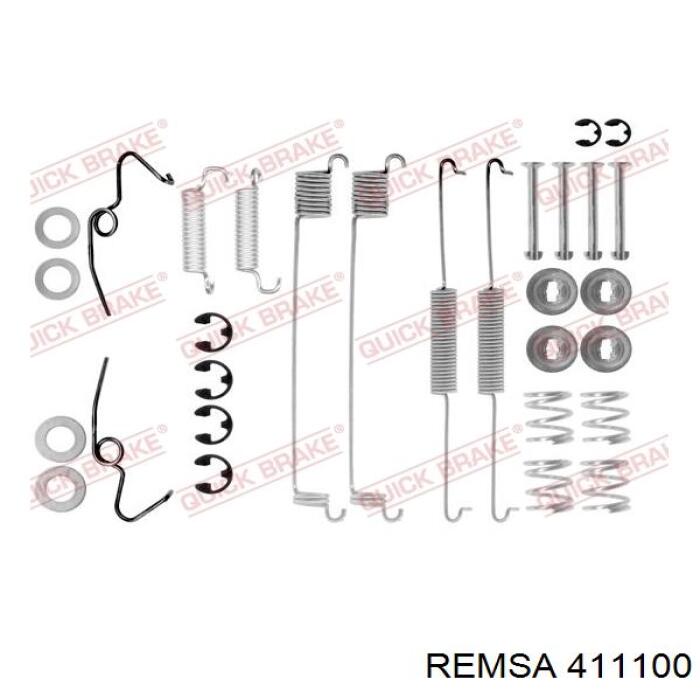 Колодки гальмові задні, барабанні 411100 Remsa