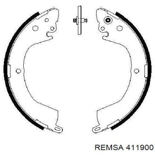 Колодки гальмові задні, барабанні 411900 Remsa