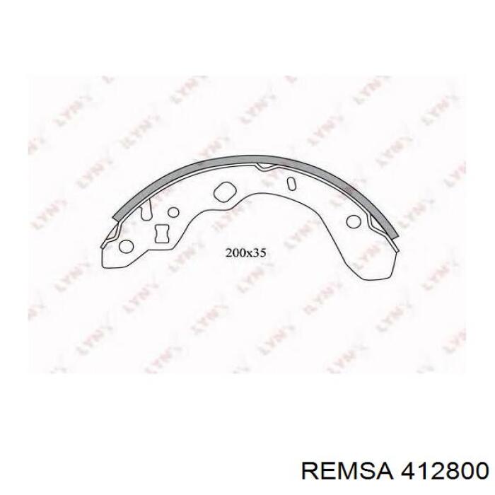 Гальма робочі задні ножні і гальмівні барабани Remsa 412800