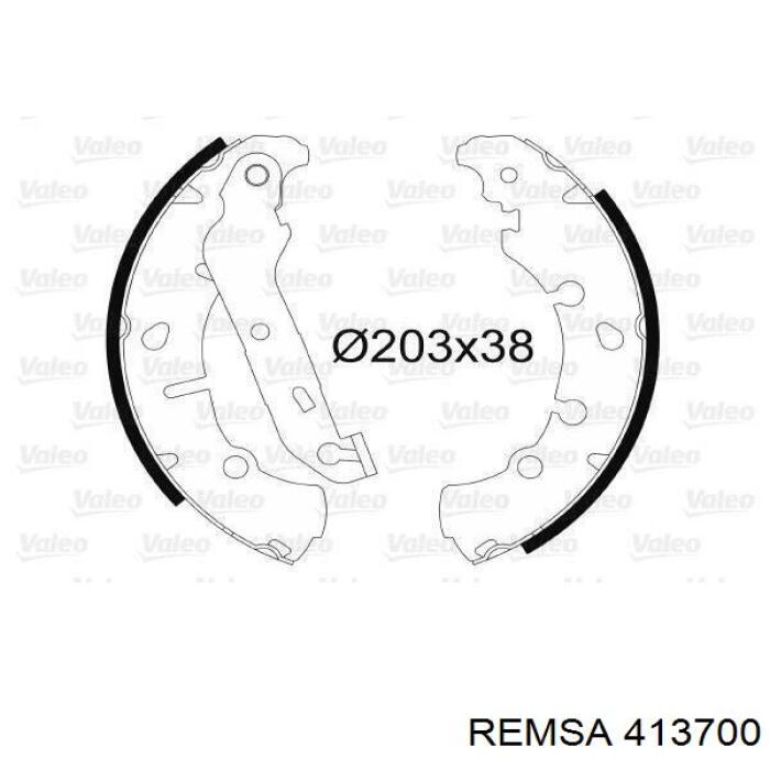 Купити 413700 Remsa Колодки гальмові задні, барабанні