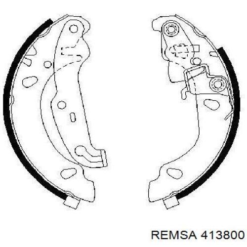 Колодки гальмові задні, барабанні Remsa 413800 ціна, від 28.81 USD