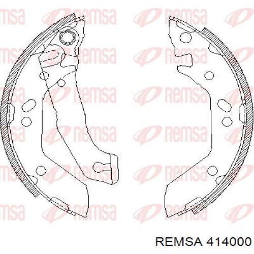 Колодки гальмові задні, барабанні 414000 Remsa