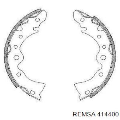 Колодки гальмові задні, барабанні 414400 Remsa