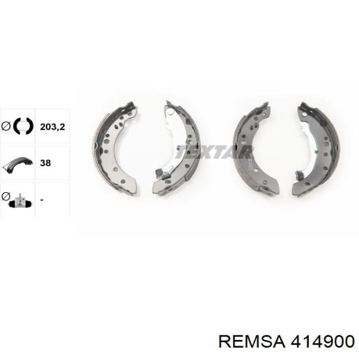 Гальма робочі задні ножні і гальмівні барабани Remsa 414900