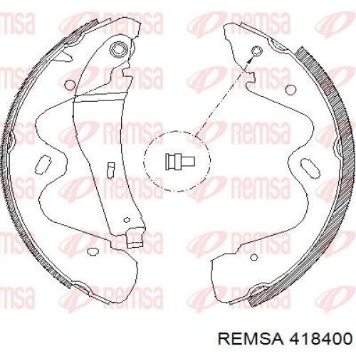 Колодки гальмові задні, барабанні 418400 Remsa
