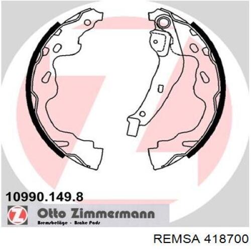 Купити 418700 Remsa Колодки гальмові задні, барабанні