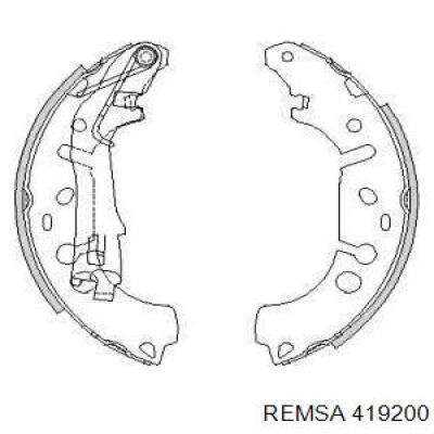 Колодки гальмові задні, барабанні Remsa 419200 ціна, від 27.53 USD