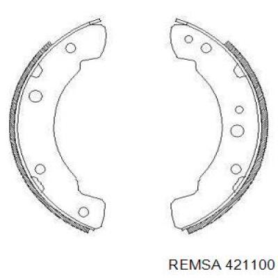 Колодки гальмові задні, барабанні Remsa 421100 ціна, від 32.60 USD