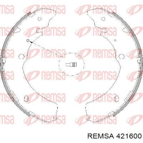 Колодки гальмові задні, барабанні 421600 Remsa