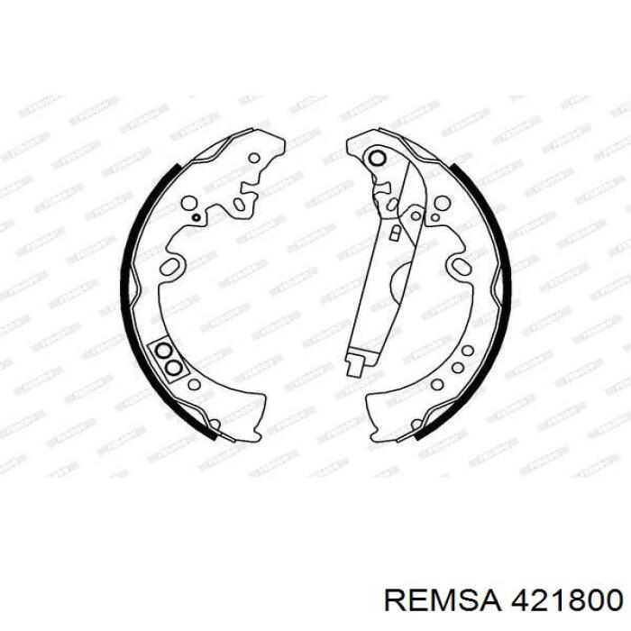 Гальма робочі задні ножні і гальмівні барабани Remsa 421800