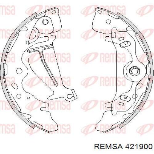 Колодки гальмові задні, барабанні 421900 Remsa