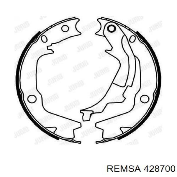 Колодки гальмові задні, барабанні Remsa 428700 ціна, від 32.59 USD