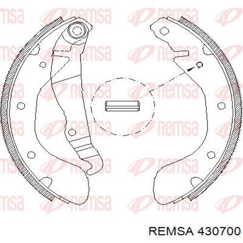 Колодки гальмові задні, барабанні Remsa 430700 ціна, від 17.38 USD