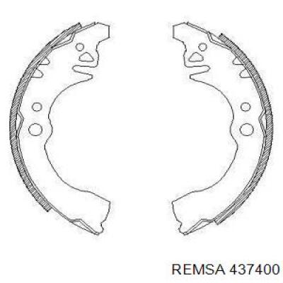 Колодки гальмові задні, барабанні Remsa 437400 ціна, від 13.15 USD