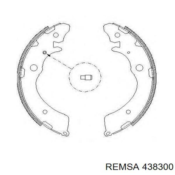 Колодки гальмові задні, барабанні Remsa 438300 ціна, від 22.98 USD
