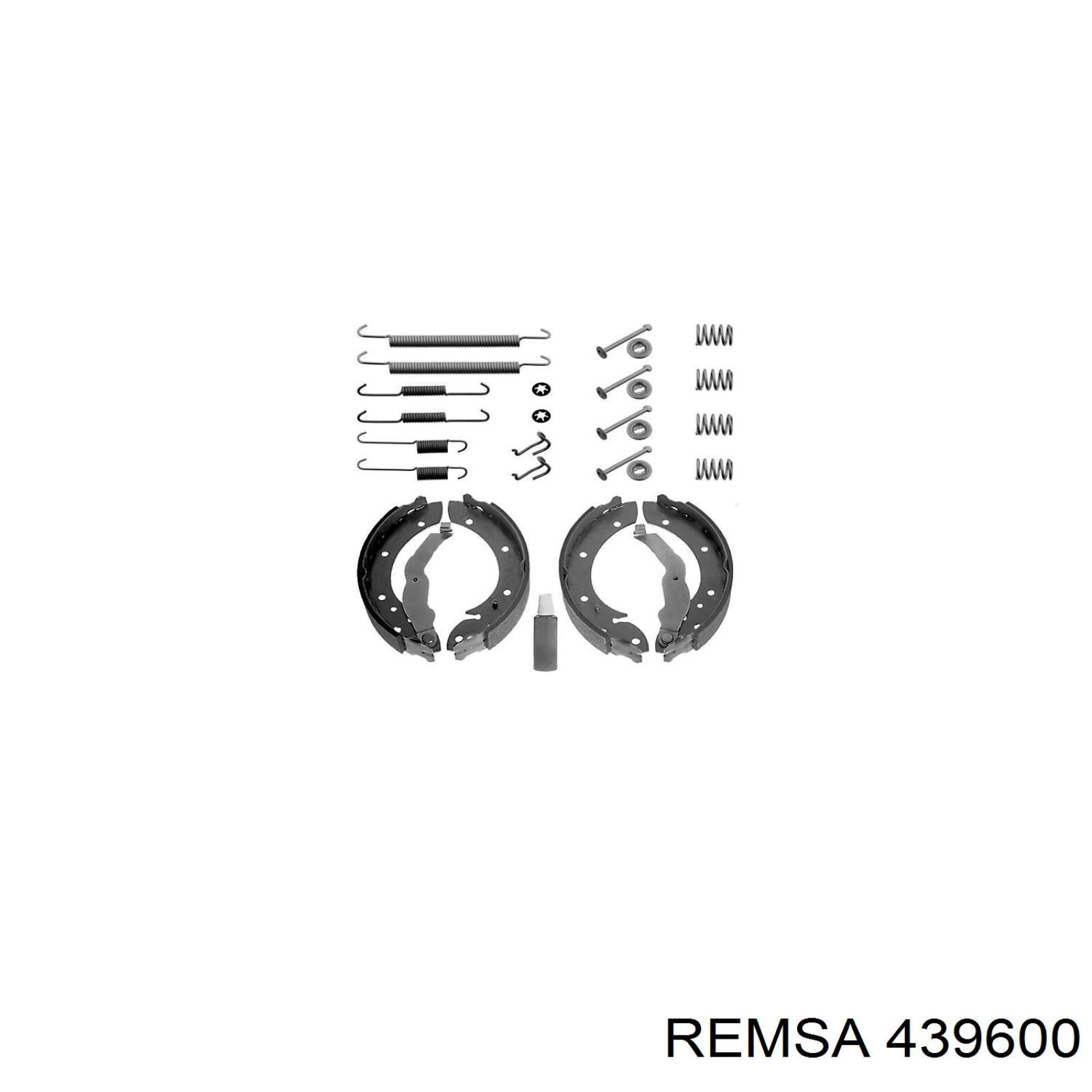 Колодки гальмові задні, барабанні Remsa 439600 ціна, від 25.50 USD