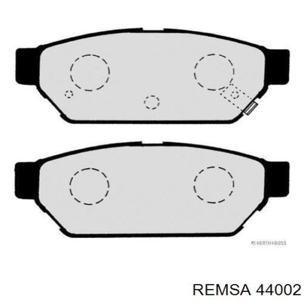 44002 Remsa колодки гальмові задні, дискові