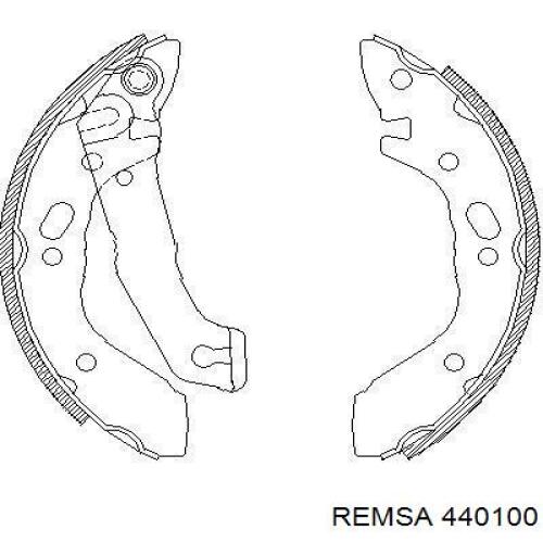 Колодки гальмові задні, барабанні 440100 Remsa