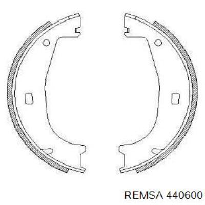 Колодки стоянкового гальма Remsa 440600