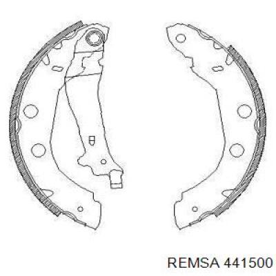 Колодки гальмові задні, барабанні 441500 Remsa