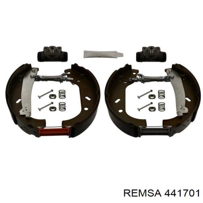 Гальма робочі задні ножні і гальмівні барабани Remsa 441701