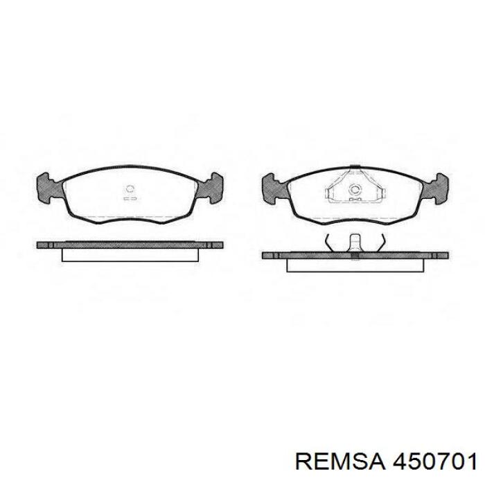 Колодки гальмові задні, барабанні 450701 Remsa